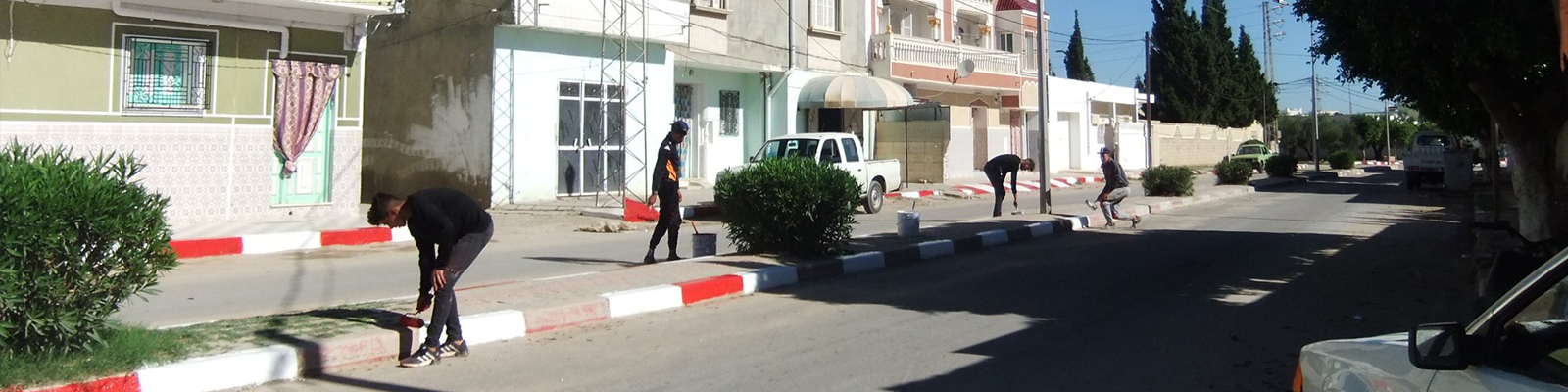 A cleaning campaign in the town of Menzel Fersi
